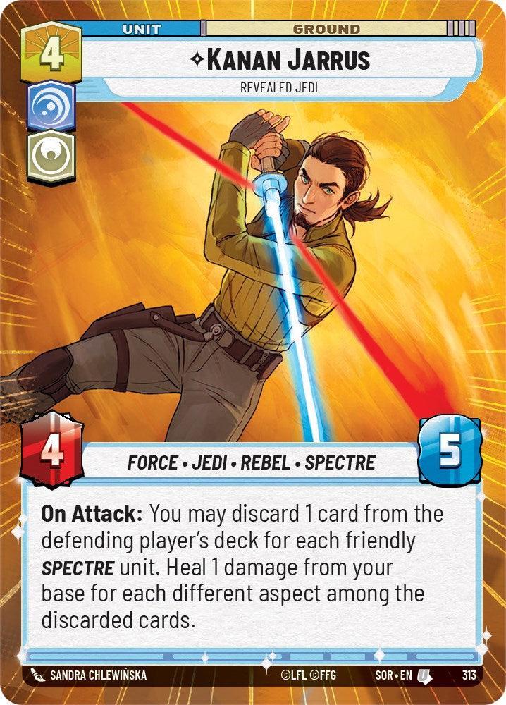  Kanan Jarrus - Revealed Jedi (Hyperspace) (313) [Spark of Rebellion] - Trading Card World