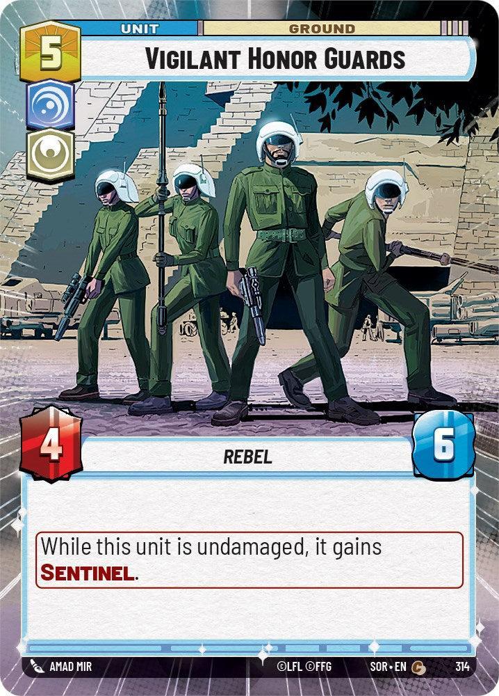  Vigilant Honor Guards (Hyperspace) (314) [Spark of Rebellion] - Trading Card World