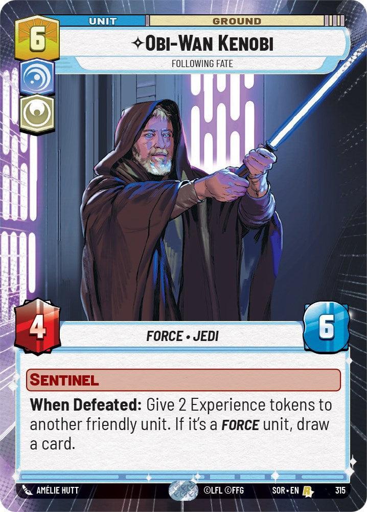  Obi-Wan Kenobi - Following Fate (Hyperspace) (315) [Spark of Rebellion] - Trading Card World