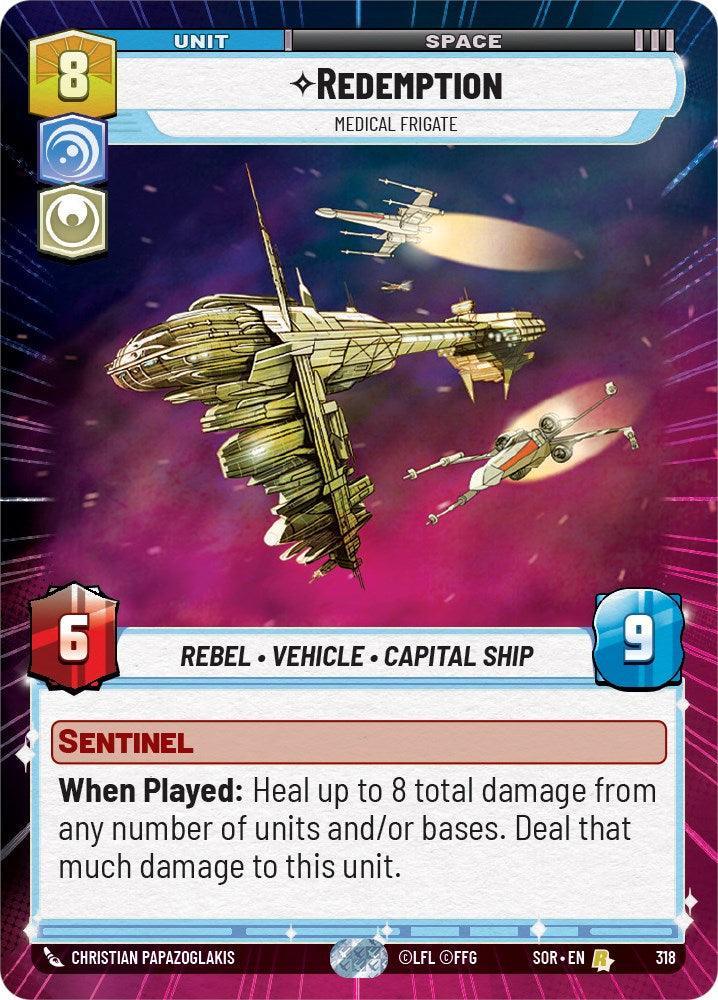  Redemption - Medical Frigate (Hyperspace) (318) [Spark of Rebellion] - Trading Card World