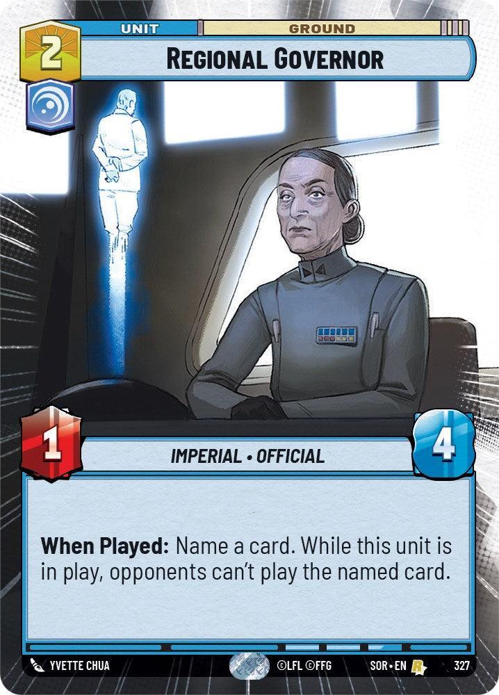  Regional Governor (Hyperspace) (327) [Spark of Rebellion] - Trading Card World