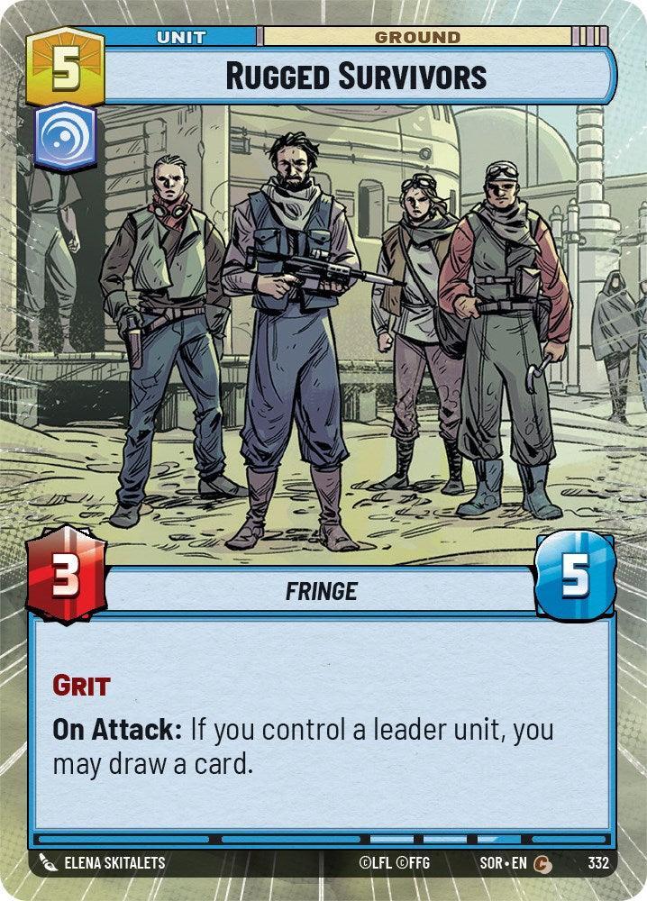  Rugged Survivors (Hyperspace) (332) [Spark of Rebellion] - Trading Card World