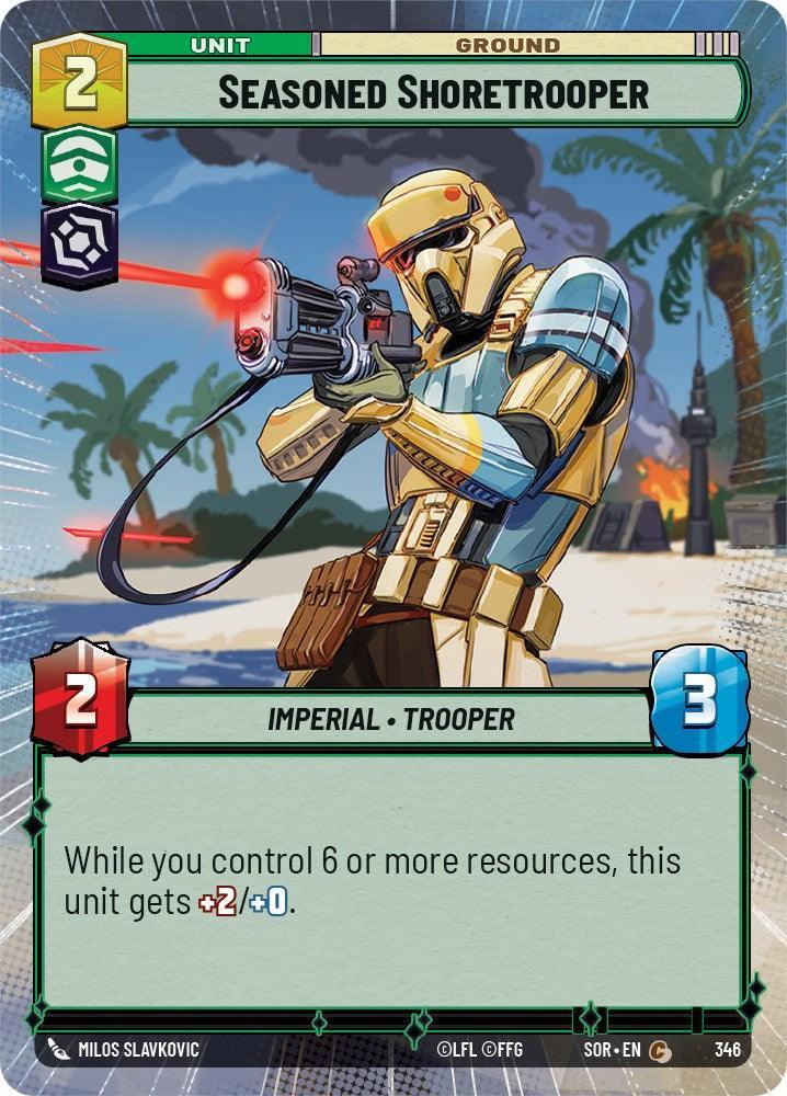  Seasoned Shoretrooper (Hyperspace) (346) [Spark of Rebellion] - Trading Card World