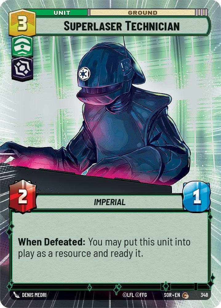  Superlaser Technician (Hyperspace) (348) [Spark of Rebellion] - Trading Card World