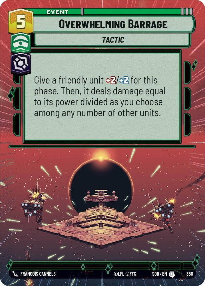  Overwhelming Barrage (Hyperspace) (356) [Spark of Rebellion] - Trading Card World