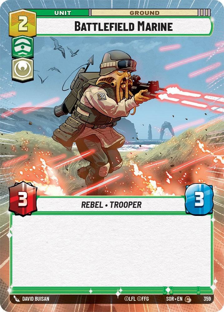  Battlefield Marine (Hyperspace) (359) [Spark of Rebellion] - Trading Card World
