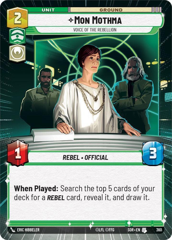  Mon Mothma - Voice of the Rebellion (Hyperspace) (360) [Spark of Rebellion] - Trading Card World