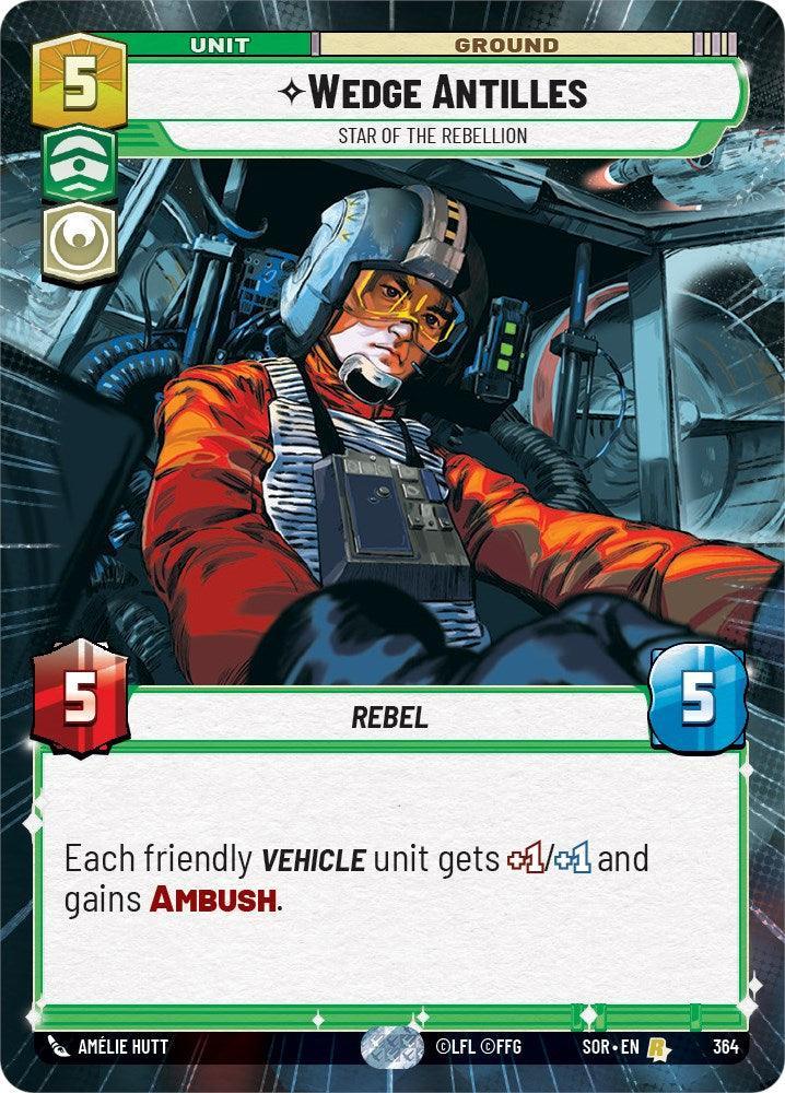  Wedge Antilles - Star of the Rebellion (Hyperspace) (364) [Spark of Rebellion] - Trading Card World
