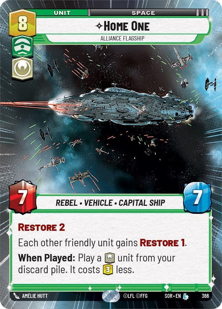  Home One - Alliance Flagship (Hyperspace) (366) [Spark of Rebellion] - Trading Card World