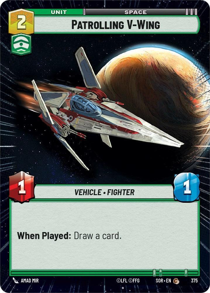  Patrolling V-Wing (Hyperspace) (375) [Spark of Rebellion] - Trading Card World