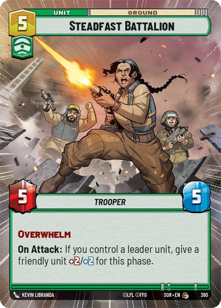  Steadfast Battalion (Hyperspace) (380) [Spark of Rebellion] - Trading Card World