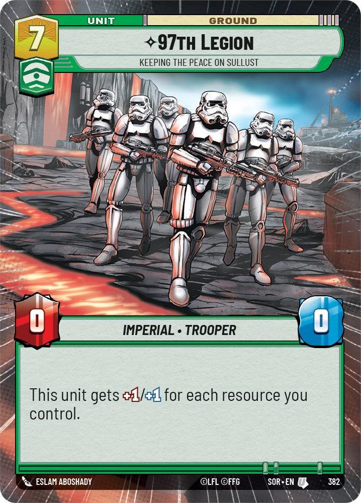  97th Legion - Keeping the Peace on Sullust (Hyperspace) (382) [Spark of Rebellion] - Trading Card World