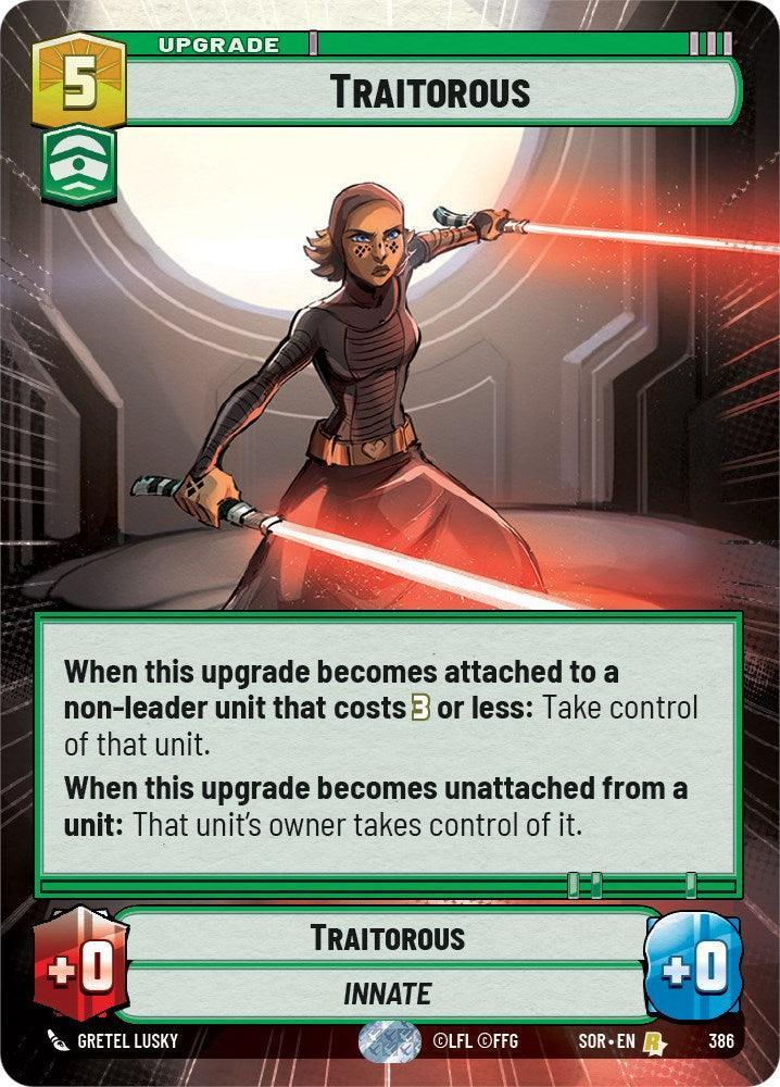 Traitorous (Hyperspace) (386) [Spark of Rebellion] - Trading Card World