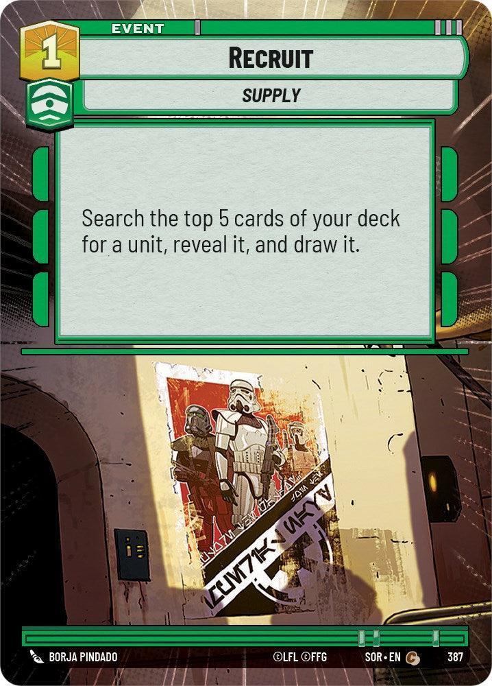  Recruit (Hyperspace) (387) [Spark of Rebellion] - Trading Card World