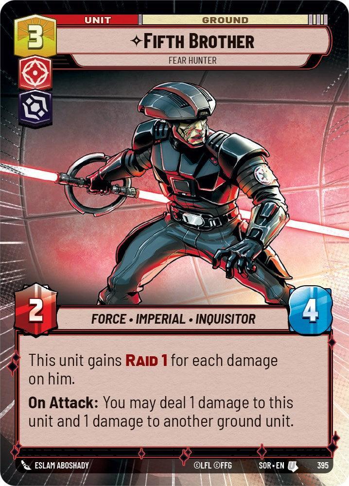  Fifth Brother - Fear Hunter (Hyperspace) (395) [Spark of Rebellion] - Trading Card World