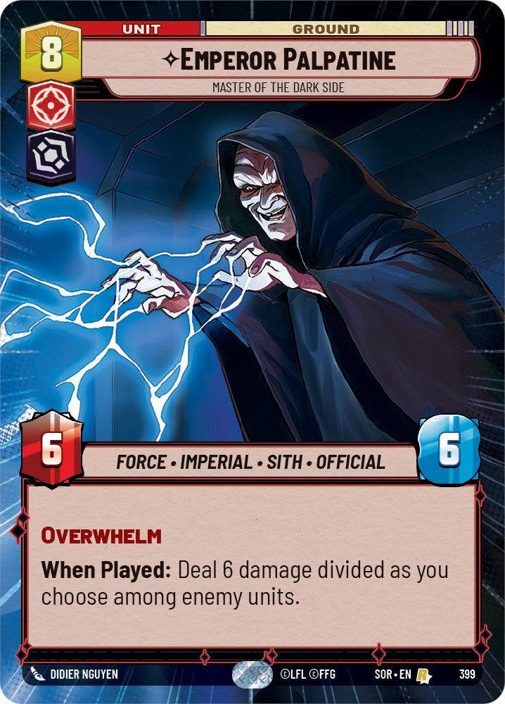  Emperor Palpatine - Master of the Dark Side (Hyperspace) (399) [Spark of Rebellion] - Trading Card World