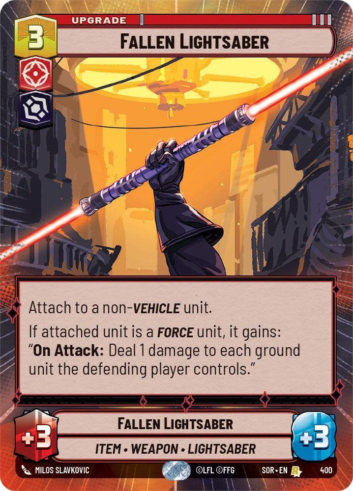  Fallen Lightsaber (Hyperspace) (400) [Spark of Rebellion] - Trading Card World
