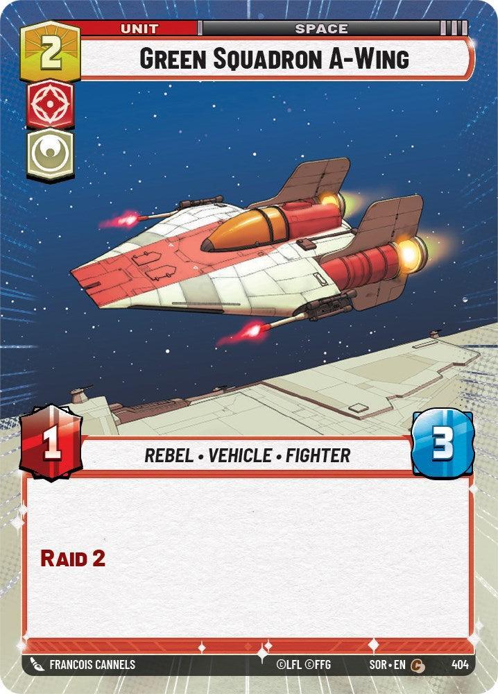  Green Squadron A-Wing (Hyperspace) (404) [Spark of Rebellion] - Trading Card World