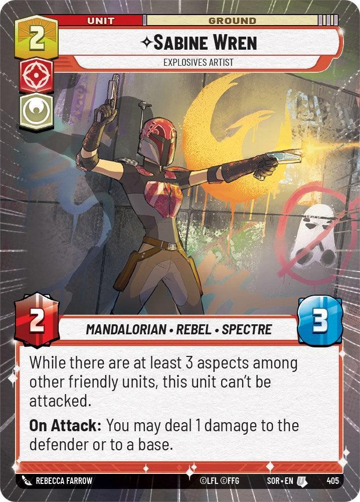  Sabine Wren - Explosives Artist (Hyperspace) (405) [Spark of Rebellion] - Trading Card World