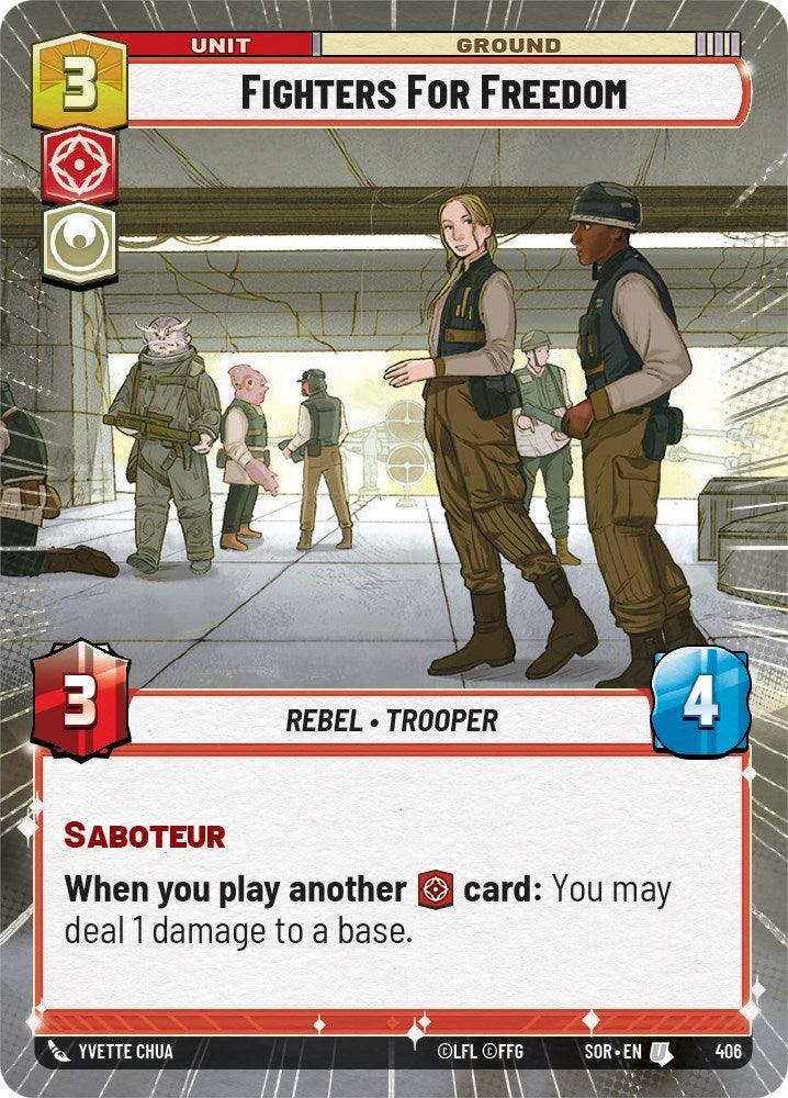  Fighters For Freedom (Hyperspace) (406) [Spark of Rebellion] - Trading Card World
