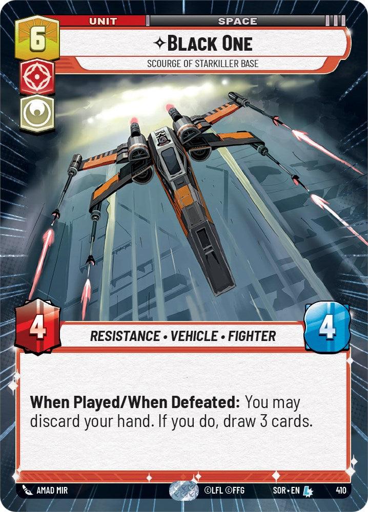  Black One - Scourge of Starkiller Base (Hyperspace) (410) [Spark of Rebellion] - Trading Card World