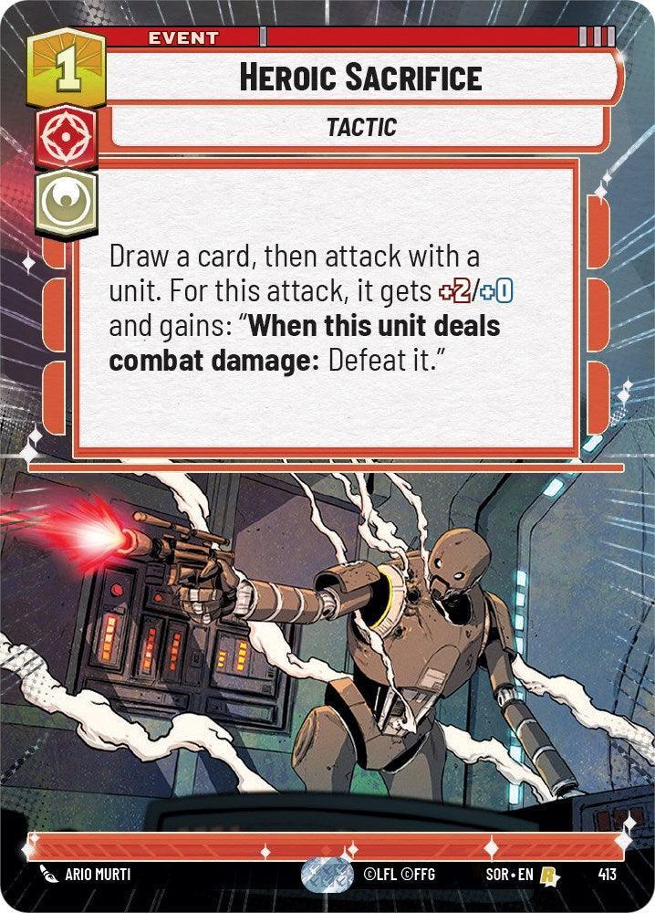  Heroic Sacrifice (Hyperspace) (413) [Spark of Rebellion] - Trading Card World