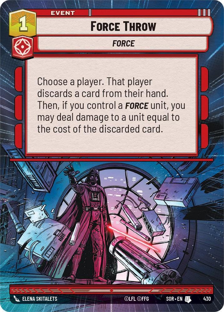  Force Throw (Hyperspace) (430) [Spark of Rebellion] - Trading Card World
