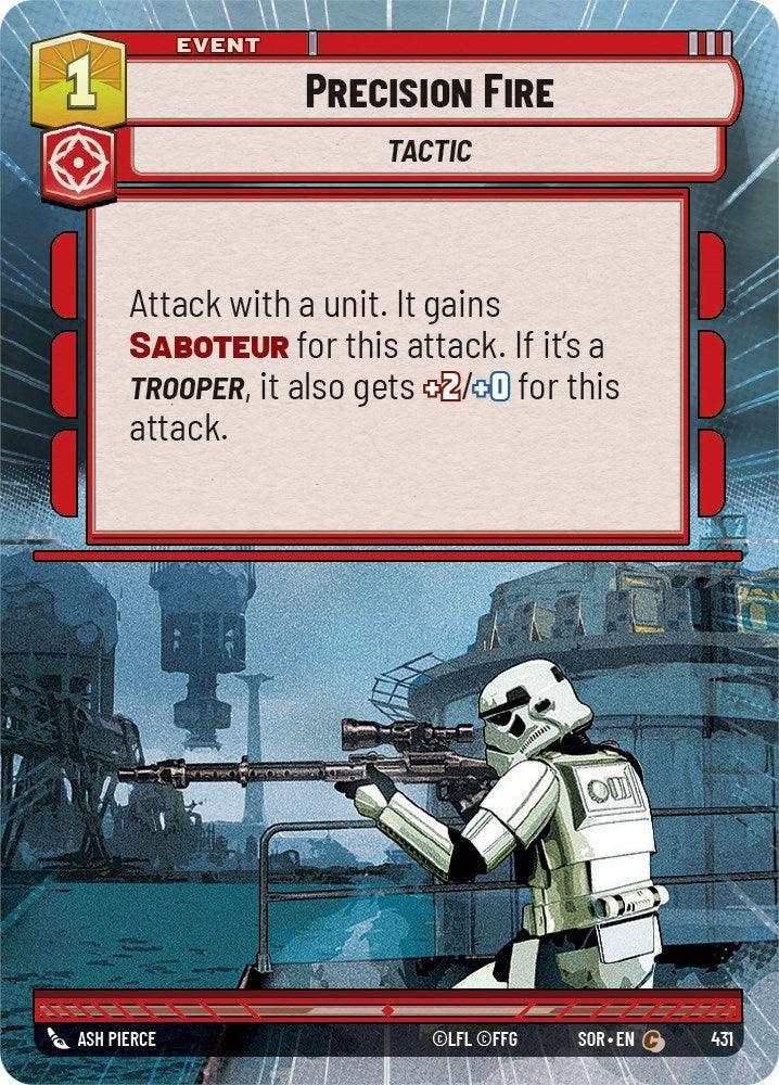  Precision Fire (Hyperspace) (431) [Spark of Rebellion] - Trading Card World