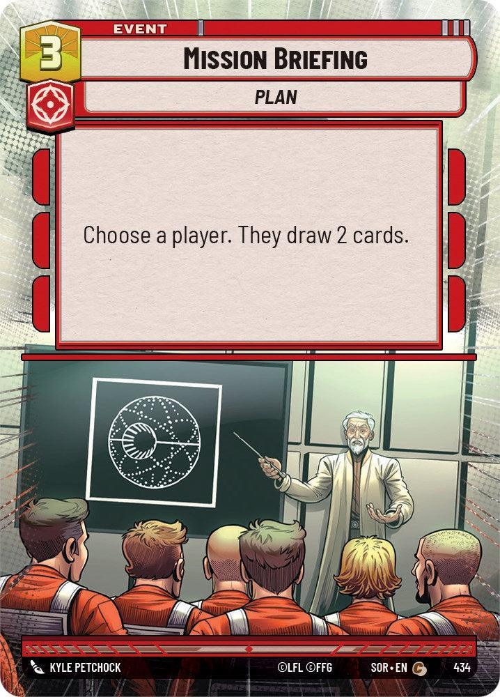  Mission Briefing (Hyperspace) (434) [Spark of Rebellion] - Trading Card World