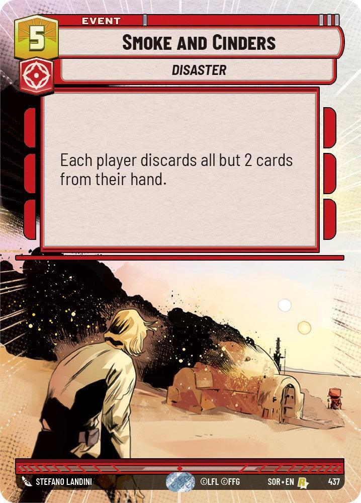  Smoke and Cinders (Hyperspace) (437) [Spark of Rebellion] - Trading Card World