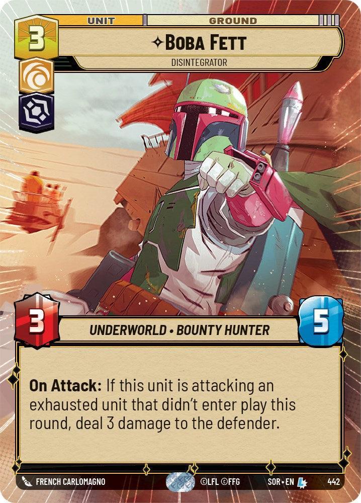  Boba Fett - Disintegrator (Hyperspace) (442) [Spark of Rebellion] - Trading Card World