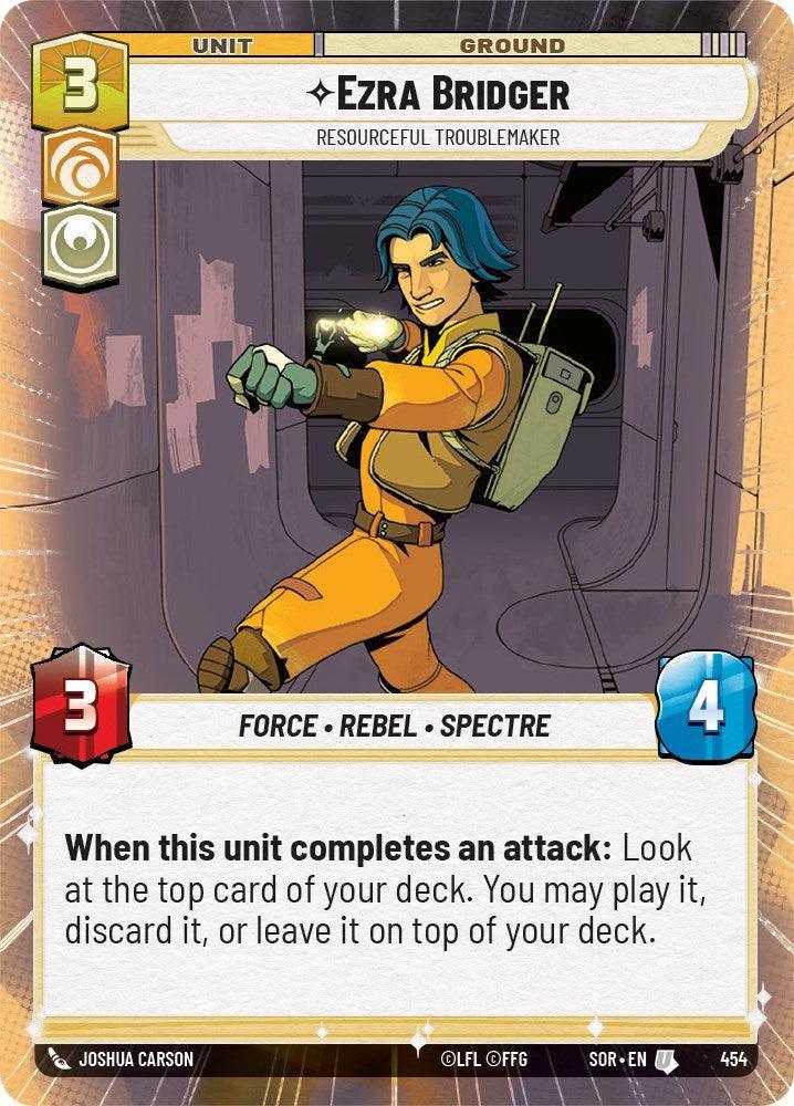  Ezra Bridger - Resourceful Troublemaker (Hyperspace) (454) [Spark of Rebellion] - Trading Card World