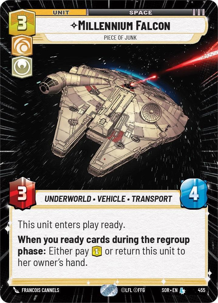  Millennium Falcon - Piece of Junk (Hyperspace) (455) [Spark of Rebellion] - Trading Card World