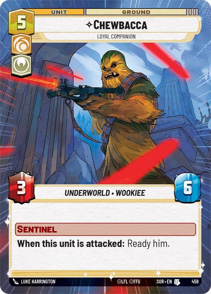 Chewbacca - Loyal Companion (Hyperspace) (458) [Spark of Rebellion] - Trading Card World