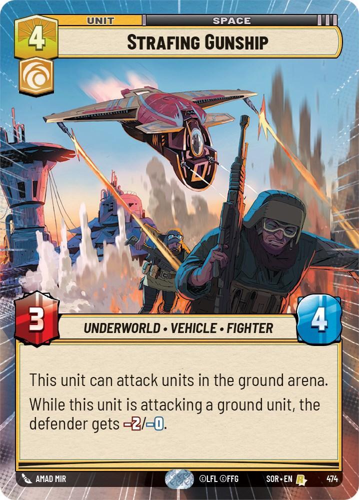  Strafing Gunship (Hyperspace) (474) [Spark of Rebellion] - Trading Card World