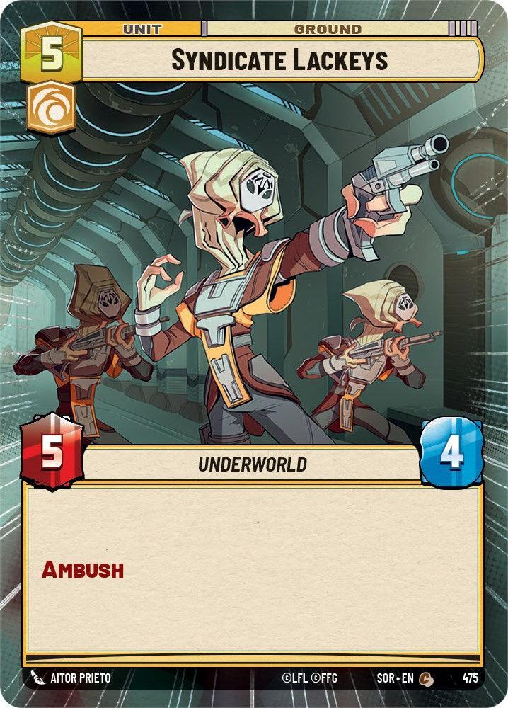  Syndicate Lackeys (Hyperspace) (475) [Spark of Rebellion] - Trading Card World