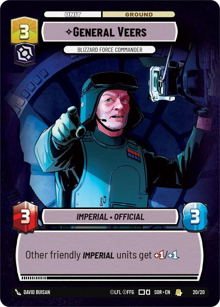  General Veers - Blizzard Force Commander (Weekly Play Promo) (20/20) [Spark of Rebellion Promos] - Trading Card World