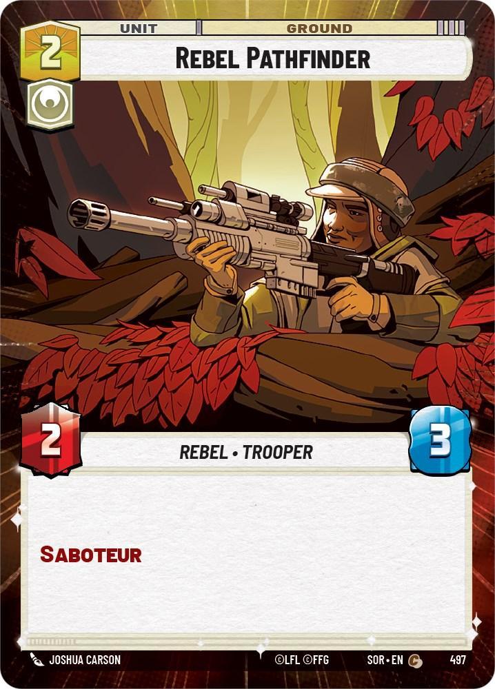  Rebel Pathfinder (Hyperspace) (497) [Spark of Rebellion] - Trading Card World