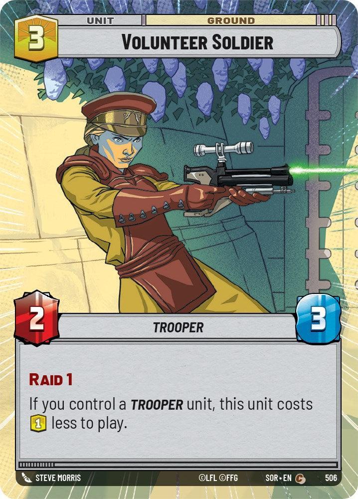  Volunteer Soldier (Hyperspace) (506) [Spark of Rebellion] - Trading Card World