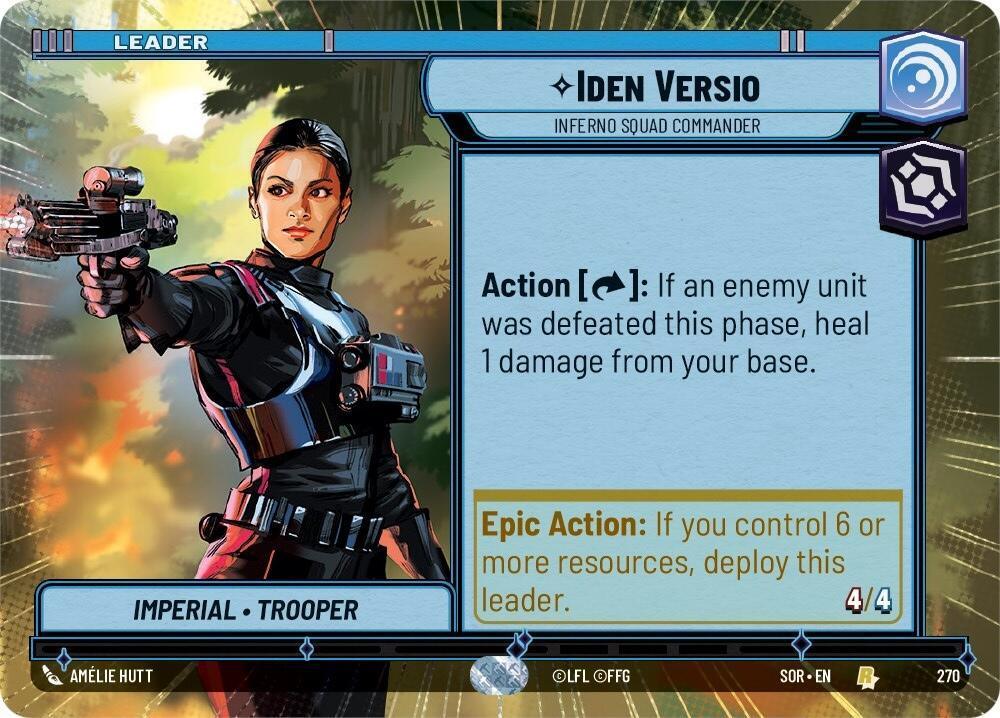  Iden Versio - Inferno Squad Commander (Hyperspace) (270) [Spark of Rebellion] - Trading Card World