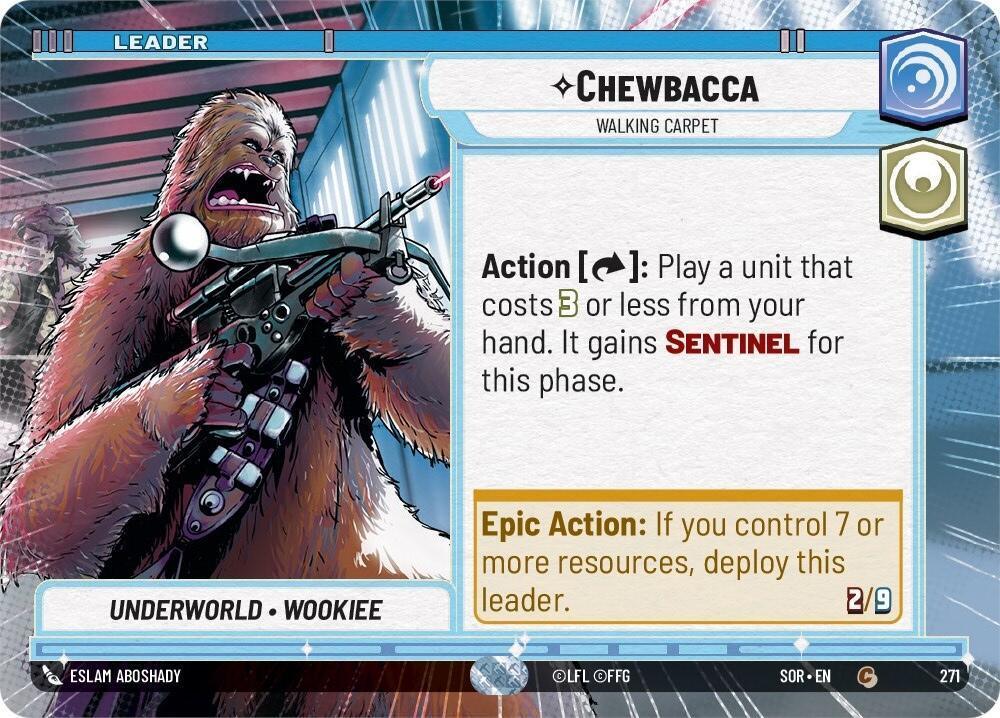  Chewbacca - Walking Carpet (Hyperspace) (271) [Spark of Rebellion] - Trading Card World