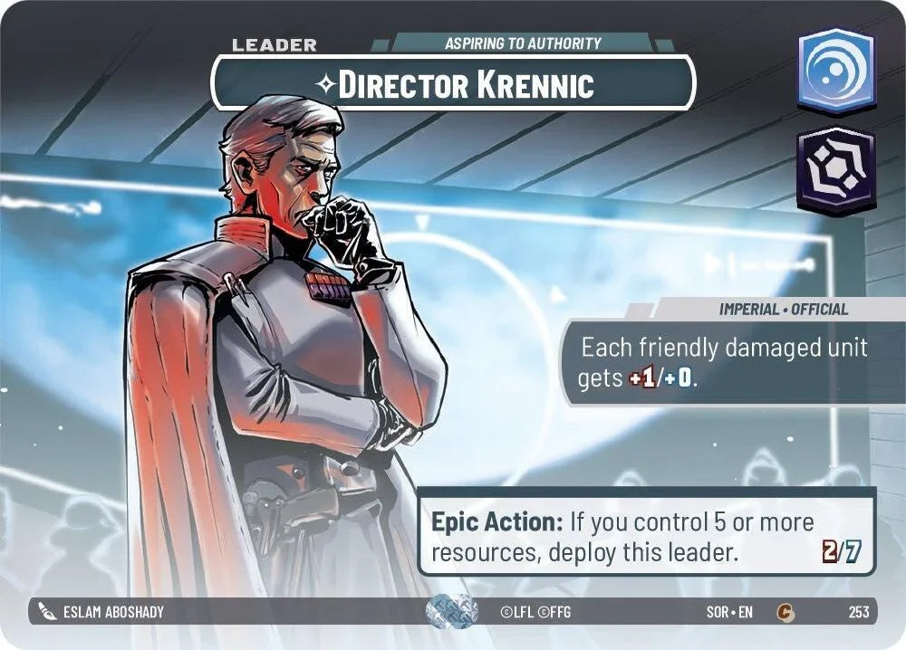  Director Krennic - Aspiring to Authority (Showcase) (253) [Spark of Rebellion] - Trading Card World