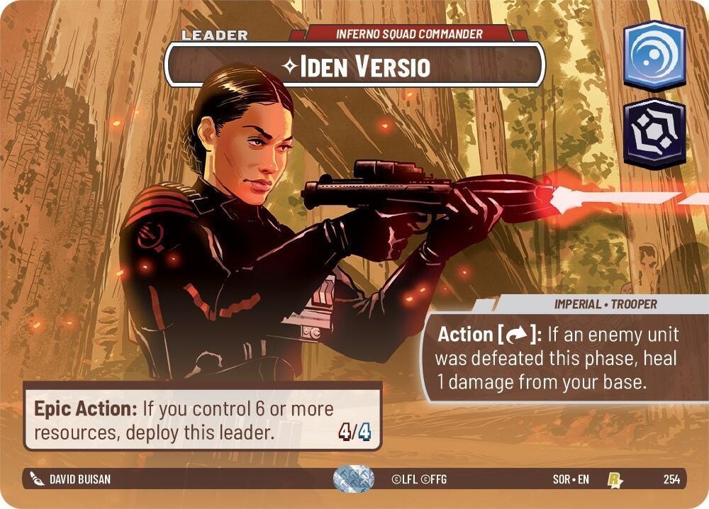  Iden Versio - Inferno Squad Commander (Showcase) (254) [Spark of Rebellion] - Trading Card World