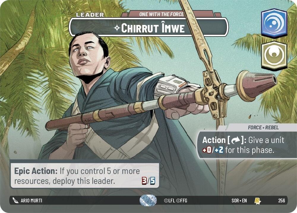  Chirrut Imwe - One With The Force (Showcase) (256) [Spark of Rebellion] - Trading Card World