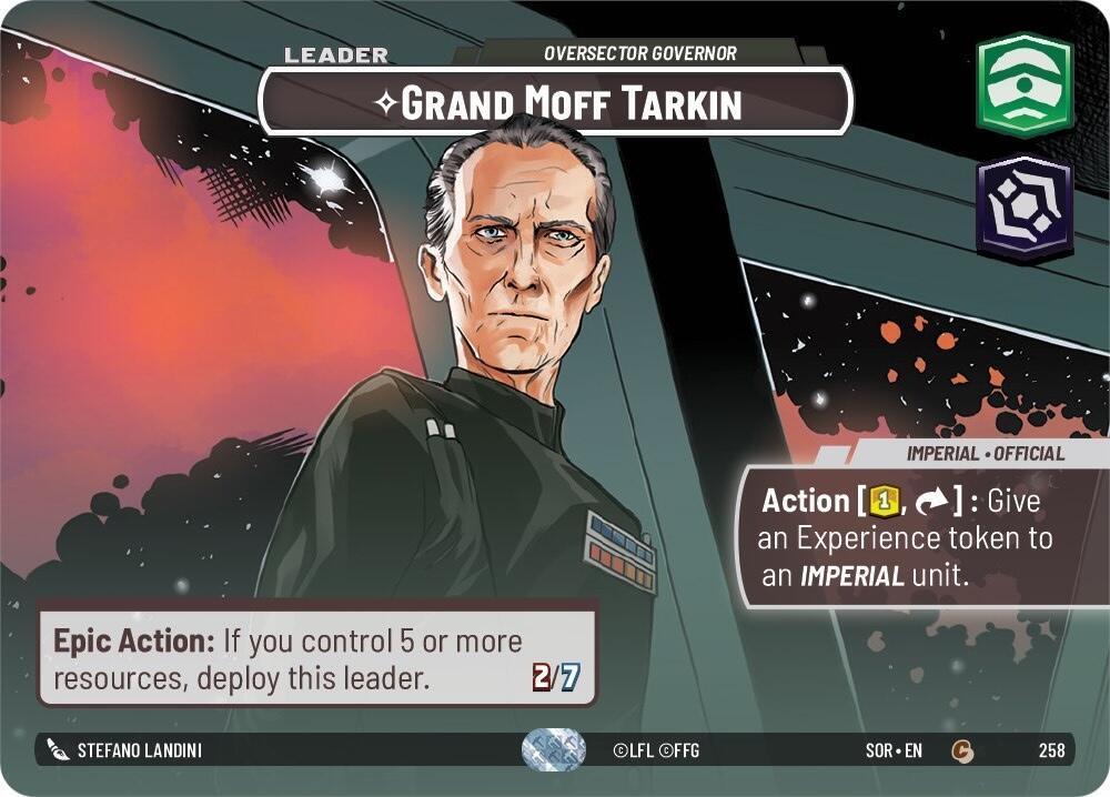  Grand Moff Tarkin - Oversector Governor (Showcase) (258) [Spark of Rebellion] - Trading Card World