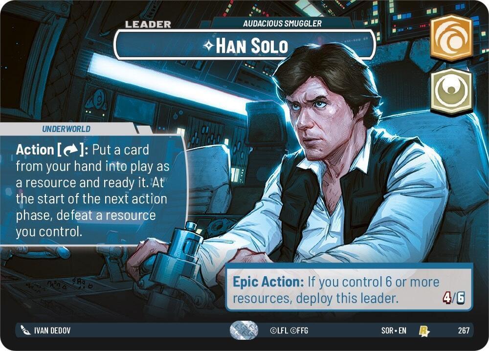  Han Solo - Audacious Smuggler (Showcase) (267) [Spark of Rebellion] - Trading Card World