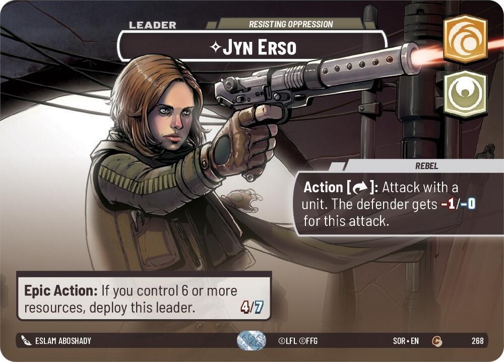  Jyn Erso - Resisting Oppression (Showcase) (268) [Spark of Rebellion] - Trading Card World