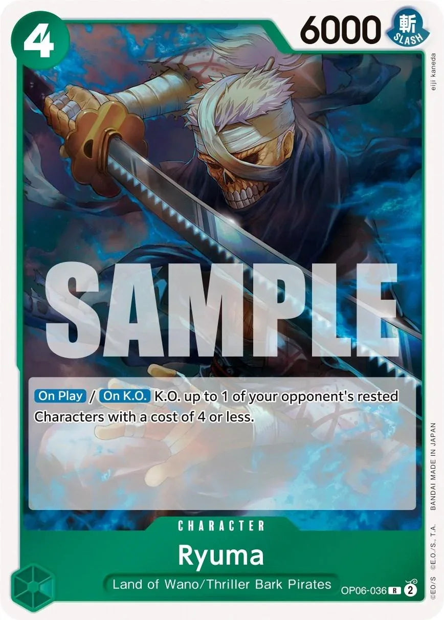 Character, Land of Wano, Rare, Thriller Bark Pirates, Wings of the Captain Ryuma [Wings of the Captain] - Trading Card World