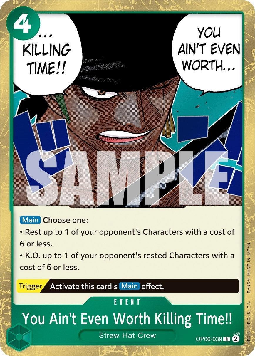 Event, Rare, Straw Hat Crew, Wings of the Captain You Ain't Even Worth Killing Time!! [Wings of the Captain] - Trading Card World
