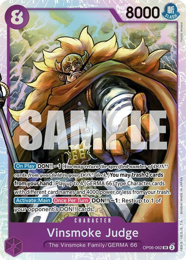 Character, GERMA 66, Super Rare, The Vinsmoke Family, Wings of the Captain Vinsmoke Judge [Wings of the Captain] - Trading Card World